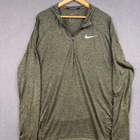 Nike Running Half Zip Pullover Long Sleeve Dri-FIT Top Mens Size M - Picture 1 of 12